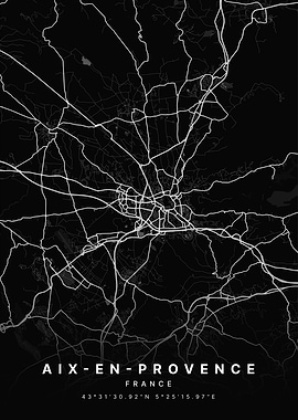 Aix en Provence France City Map