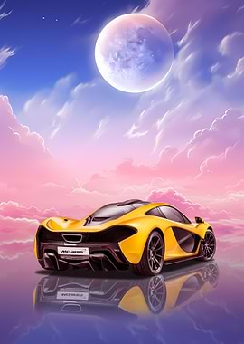 McLaren P1 in Dreamy Sky