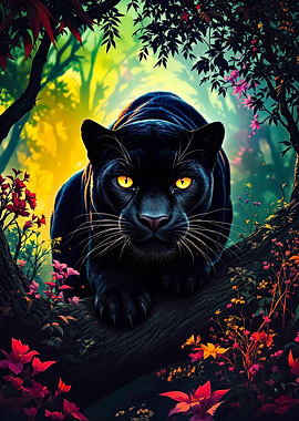 Black Panther in Jungle