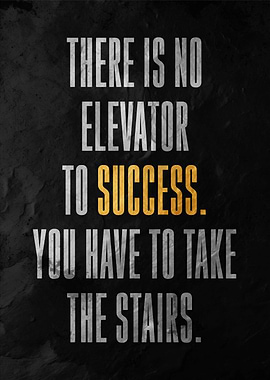 Success Stairs Quote