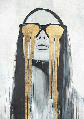 Golden Tears Portrait