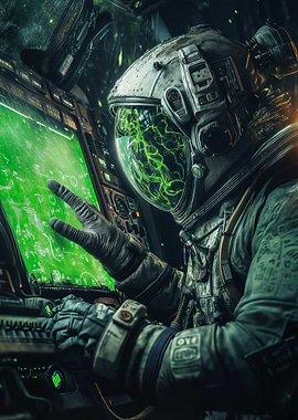 Astronaut in Cockpit