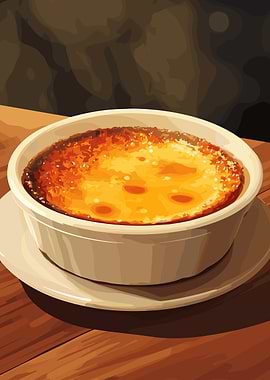 Creamy Dessert with Caramelized Topping