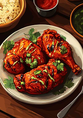 Grilled Chicken with Cilantro