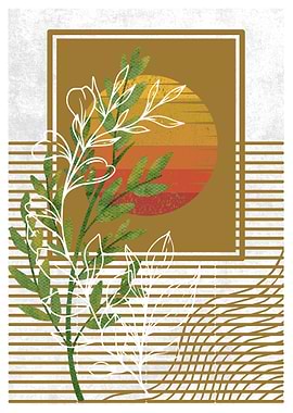 Sunset Botanical Art