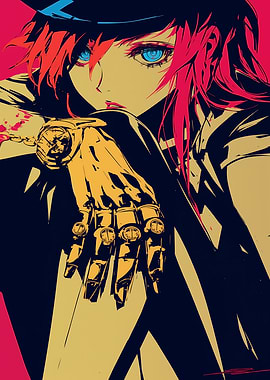 Anime Girl with Mechanical Hand