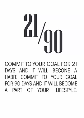 21/90 Goal Commitment