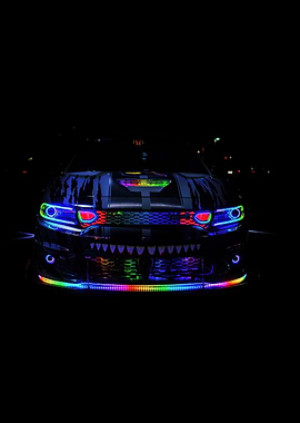Custom Car with LED Lights
