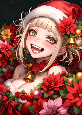 Christmas Himiko Toga Anime Girl Waifu
