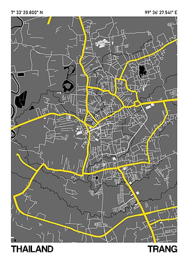 Trang City Street Map