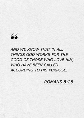 Romans 8:28 Bible Verse