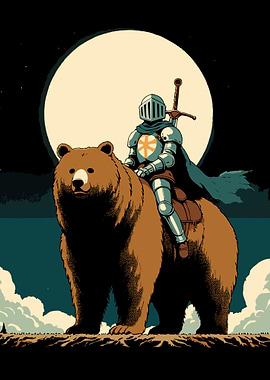 Knight Riding a Bear