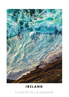 Ireland Coastline Aerial