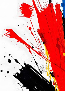 Abstract Paint Splatter