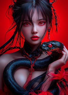 Woman with Snake