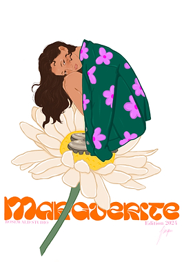 Girl on Daisy Flower