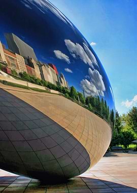 Chicago Cloud Gate Teardrop