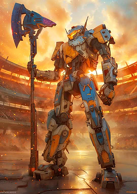 Giant Robot with Axe