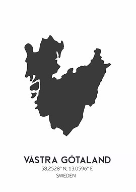 Västra Götaland Map