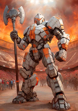 Giant Robot with Axe