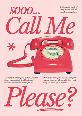 Vintage Red Rotary Phone