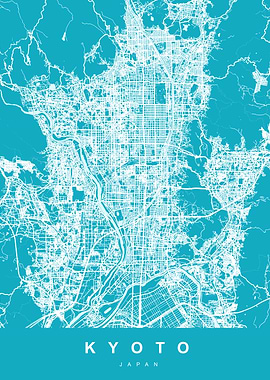 Kyoto City Map Japan