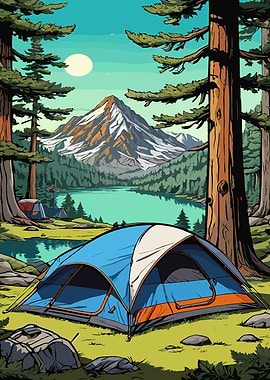 Camping by the Lake