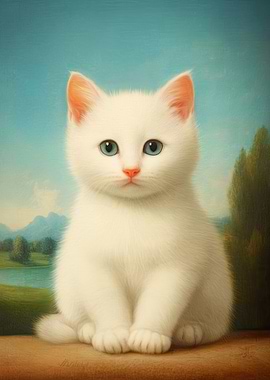White Fluffy Kitten