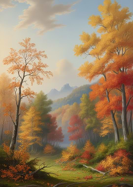 Autumn Forest Landscape