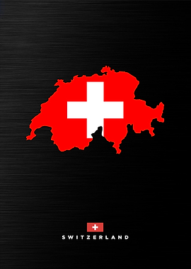 Switzerland Map Outline