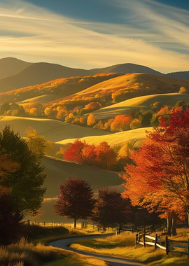 Autumn Hills Landscape