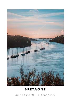 Brittany Coastline Sunset