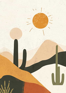 Desert Sunset Art Print