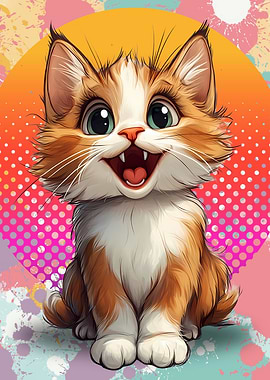 Cute Cartoon Cat