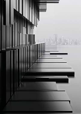 Modern Architecture with City View