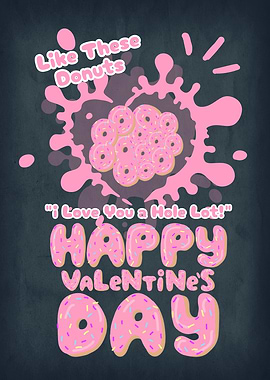 Donut Valentine's Day Card