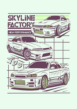 Skyline Factory Print