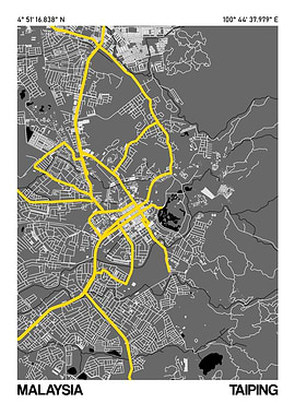 Taiping City Street Map