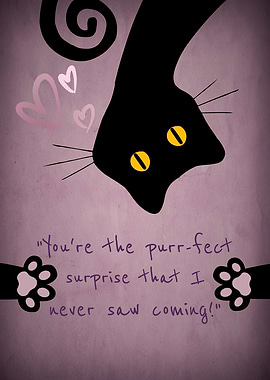 Black Cat Valentine's Day Lovers