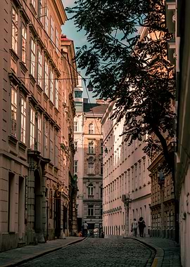 Cobblestone Alleyway in Vienna