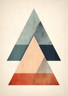 Abstract Triangle Art