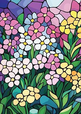 Stained Glass Flowers