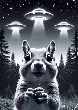 Selfie Squirrel & UFOs