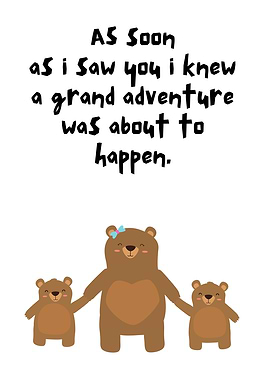 Bear Family Adventure Quote