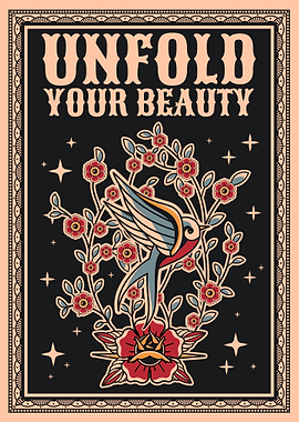 Unfold your beauty, swallow art