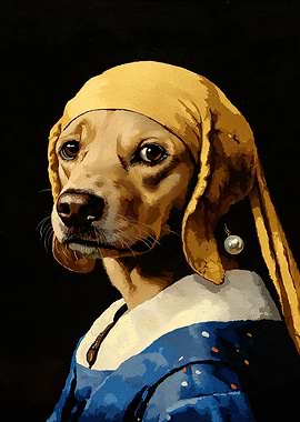 Dog with a Pearl Earring