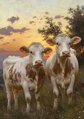 Cows at Sunset