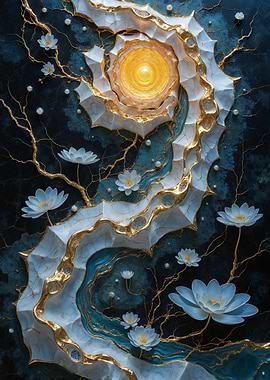 Golden Lotus Spiral