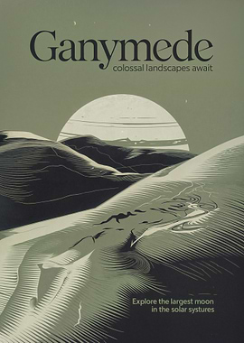 Ganymede Moon Poster