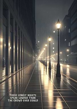 Rainy City Night: These lonely nights
